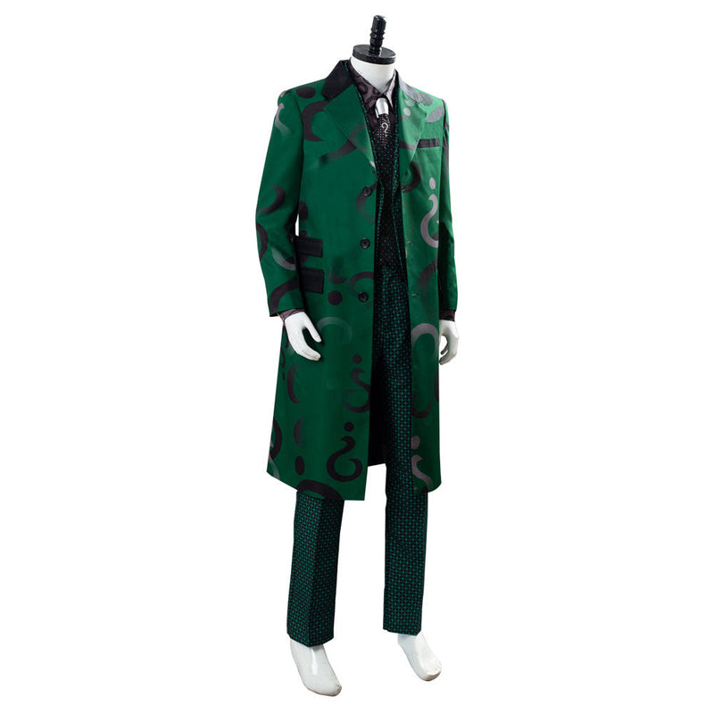 Gotham Season 5 The Riddler Cosplay Edward Nygma Uniform Green Cosplay Costume