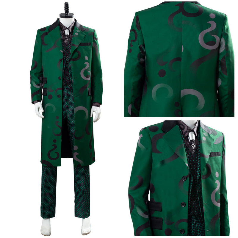 Gotham Season 5 The Riddler Cosplay Edward Nygma Uniform Green Cosplay Costume