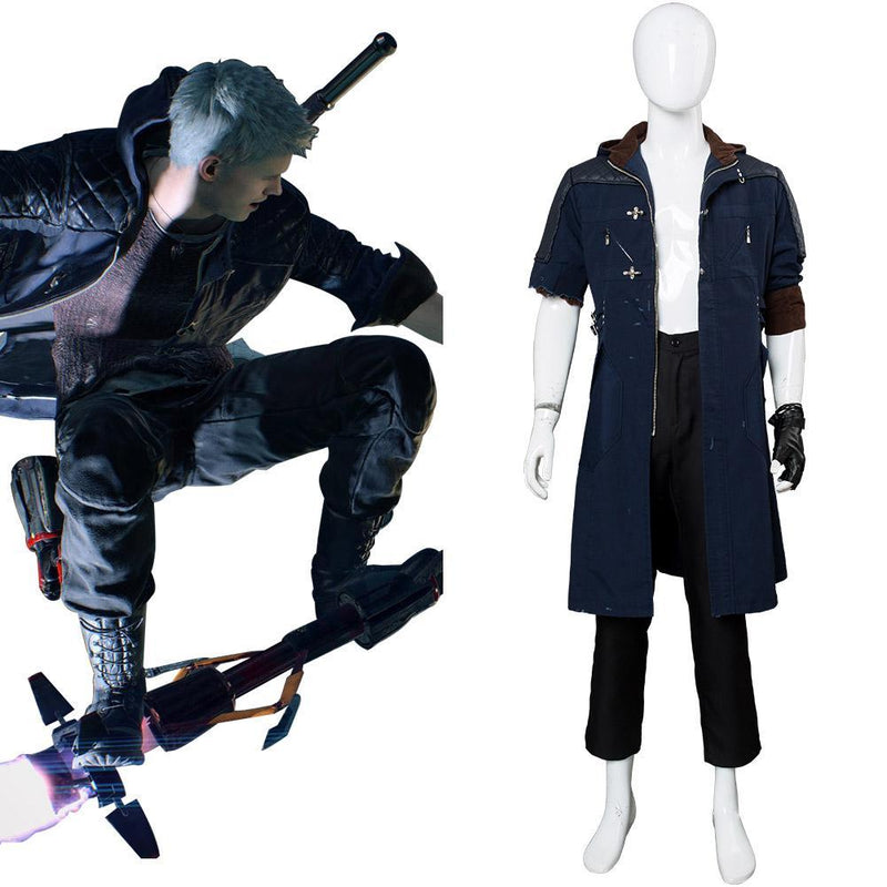 Devil May Cry V Nero Outfit Cosplay Costume Damaged Version