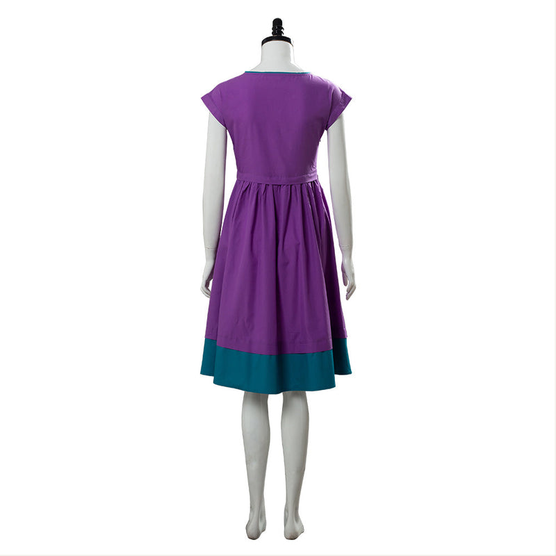 Stranger Things Season 3 Nancy Wheeler Purple Dress Cosplay Costume