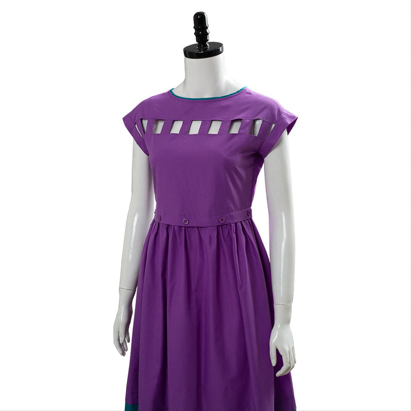 Stranger Things Season 3 Nancy Wheeler Purple Dress Cosplay Costume