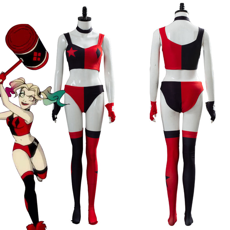 Harley Quinn 2019 Anime Outfit Halloween Carnival Suit Cosplay Costume