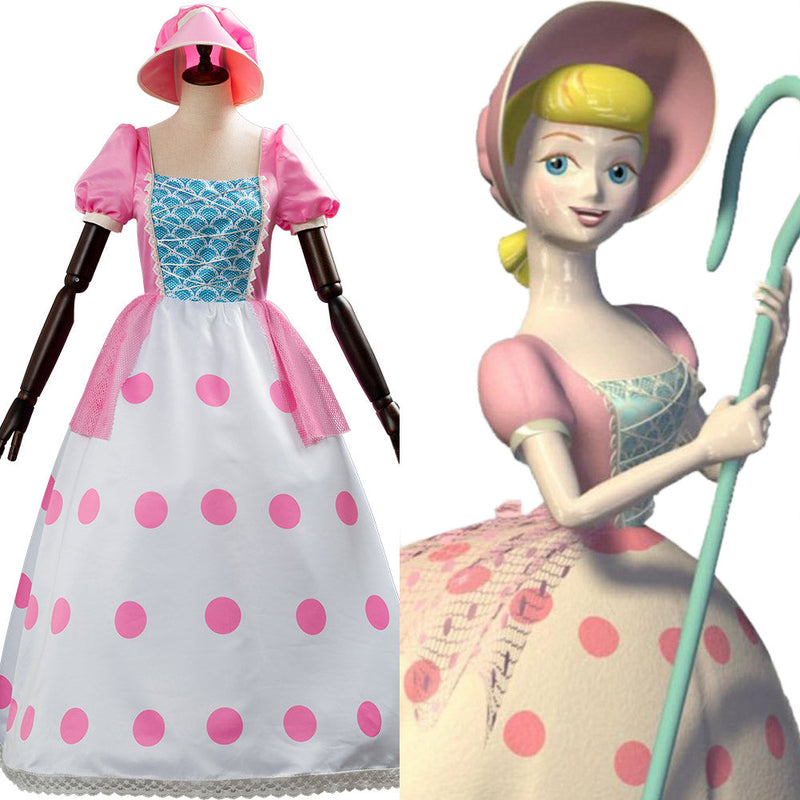 Toy Story 4 Bo Peep Suit Dress  Halloween Carnival Suit Cosplay Costume