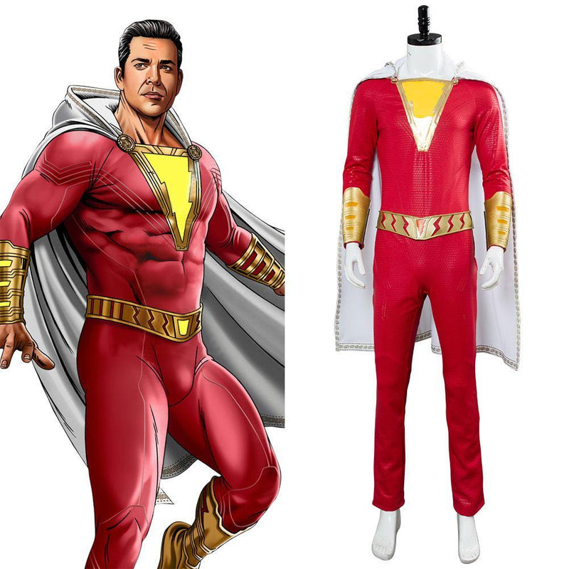 2019 Movie Shazam Billy Batson Outfit Cosplay Costume