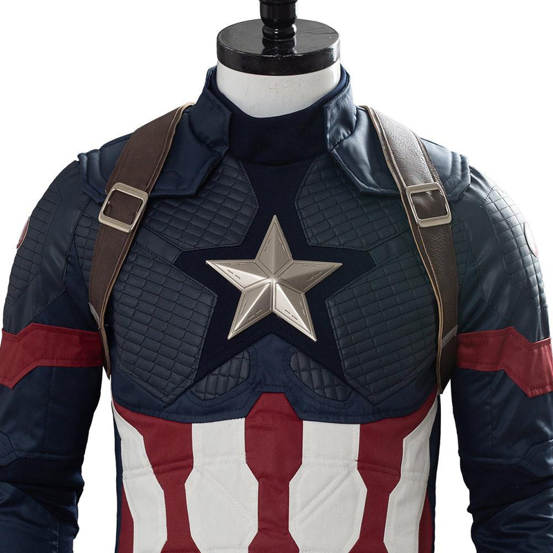 Avengers 4: Endgame Steve Rogers Captain America Cosplay Costume