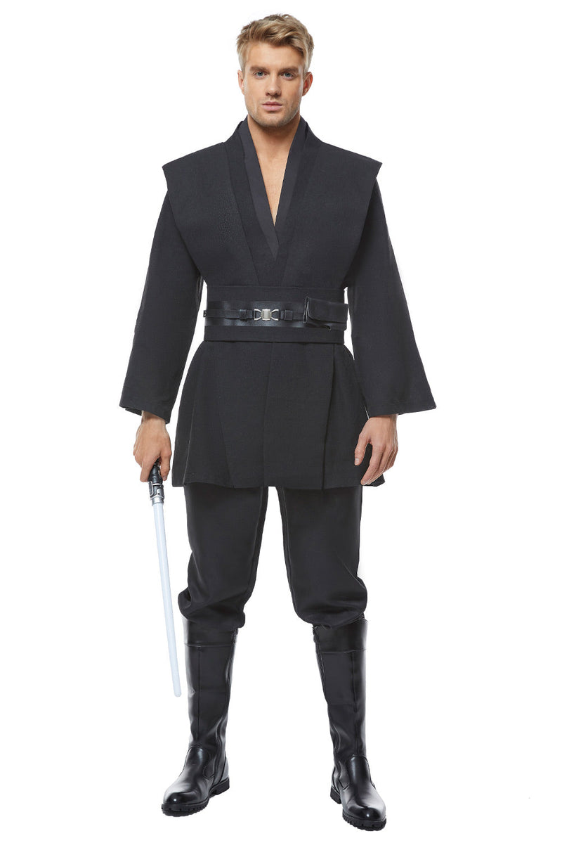 Star Wars Obi Wan Kenobi Jedi Black Version No Cloak Cosplay Costume