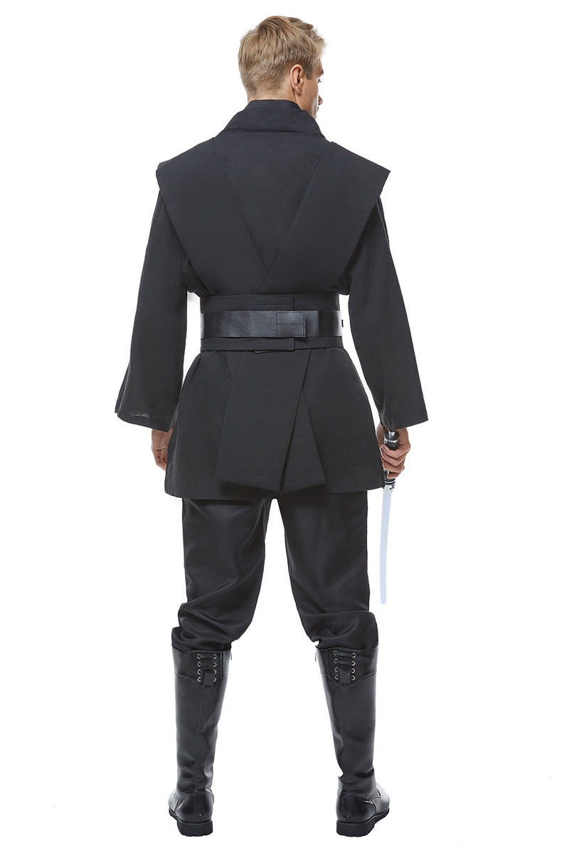 Star Wars Obi Wan Kenobi Jedi Black Version No Cloak Cosplay Costume