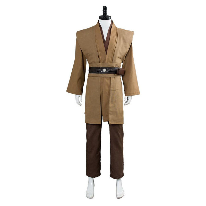 Star Wars Obi Wan Kenobi Jedi Cosplay Costume Brown Version No Cloak