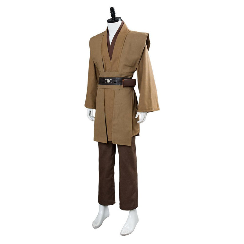 Star Wars Obi Wan Kenobi Jedi Cosplay Costume Brown Version No Cloak