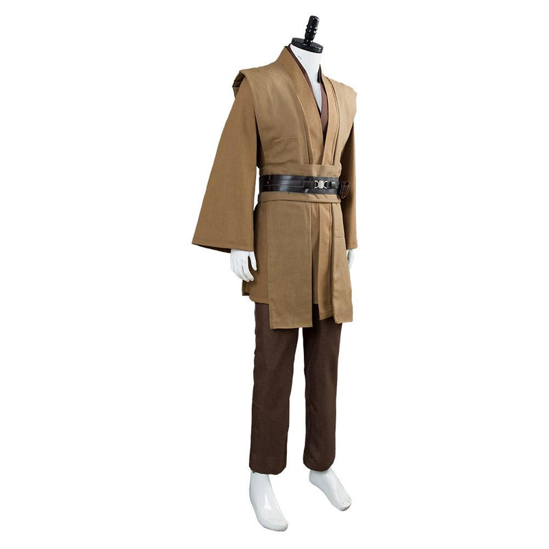 Star Wars Obi Wan Kenobi Jedi Cosplay Costume Brown Version No Cloak