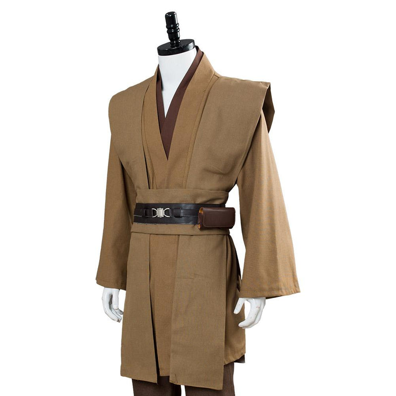 Star Wars Obi Wan Kenobi Jedi Cosplay Costume Brown Version No Cloak