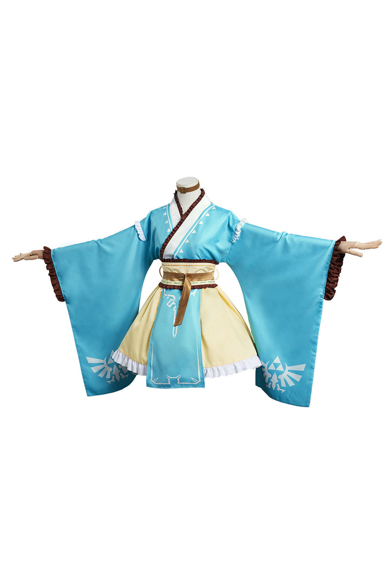 The Legend of Zelda: Breath of the Wild Link Original Design Lolita kimono Cosplay Costume