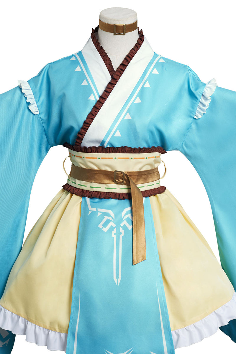 The Legend of Zelda: Breath of the Wild Link Original Design Lolita kimono Cosplay Costume