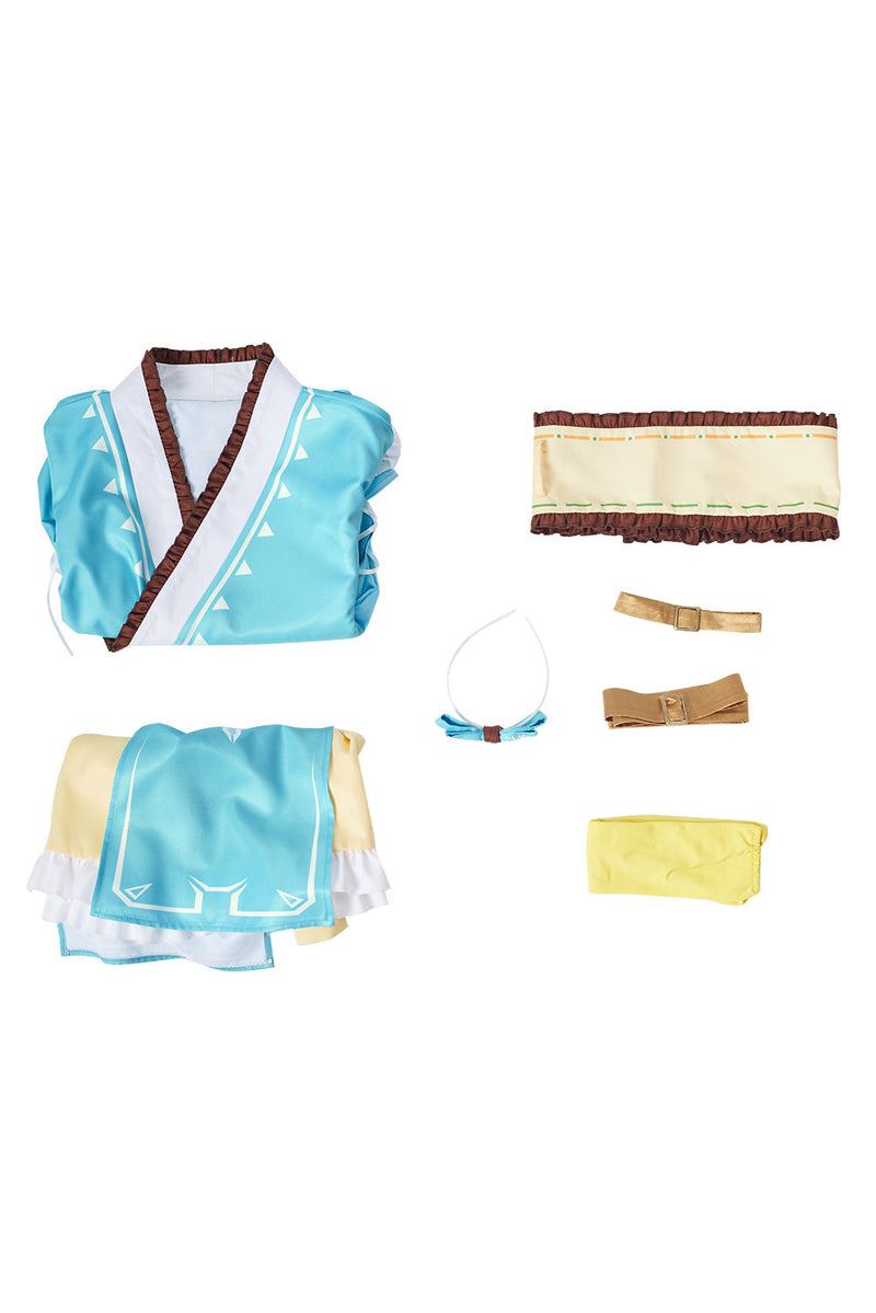 The Legend of Zelda: Breath of the Wild Link Original Design Lolita kimono Cosplay Costume