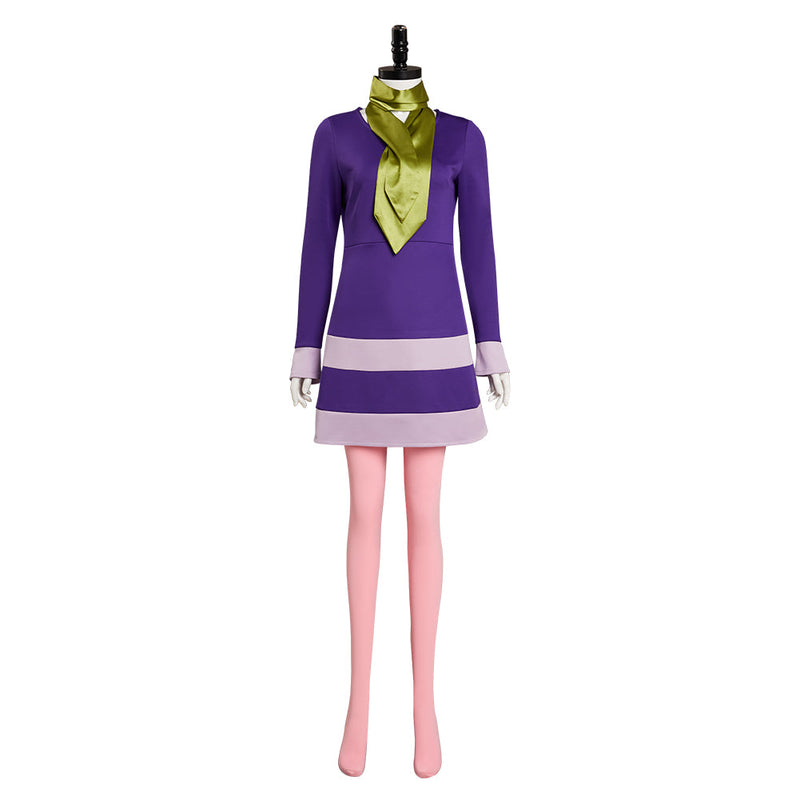 Scooby Doo! Where Are You? Daphne Blake Cosplay Costume Dress Outfits