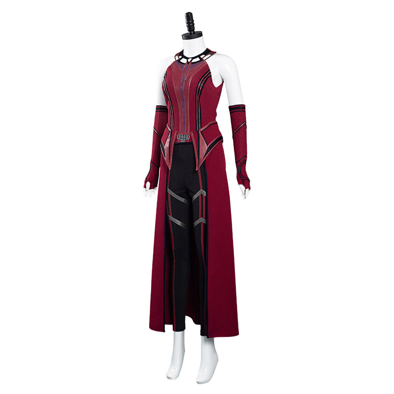 Wandavision Scarlet Witch Cosplay Costume Mask Outfits Halloween Carnival Suit