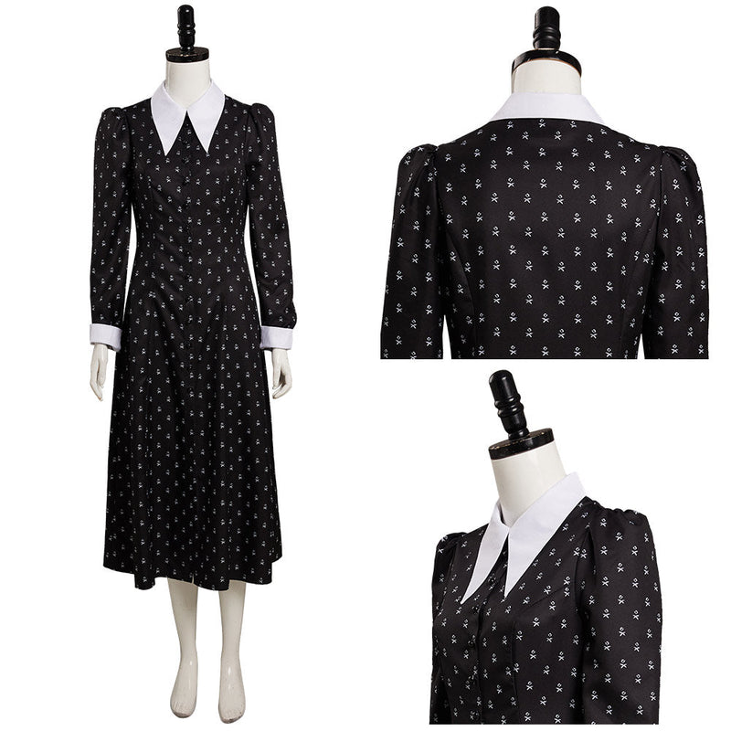 Adult Wednesday (2022) The Addams Family Wednesday Dress Cosplay Costume Outfits