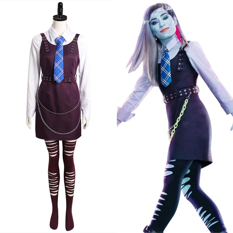 Monster High Frankie Stein Cosplay Costume Dress Outfits Halloween Carnival Suit