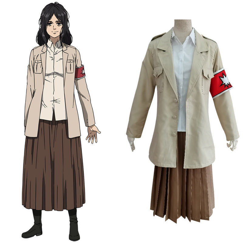 Attack on Titan Shingeki no Kyojin S4 Pieck Finger Uniform Skirt Outfits Halloween Carnival Suit Cosplay Costume