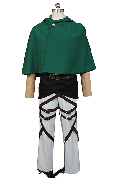 Attack on Titan Shingeki no Kyojin Scouting Legion Rivaille With Cape Cosplay Costume