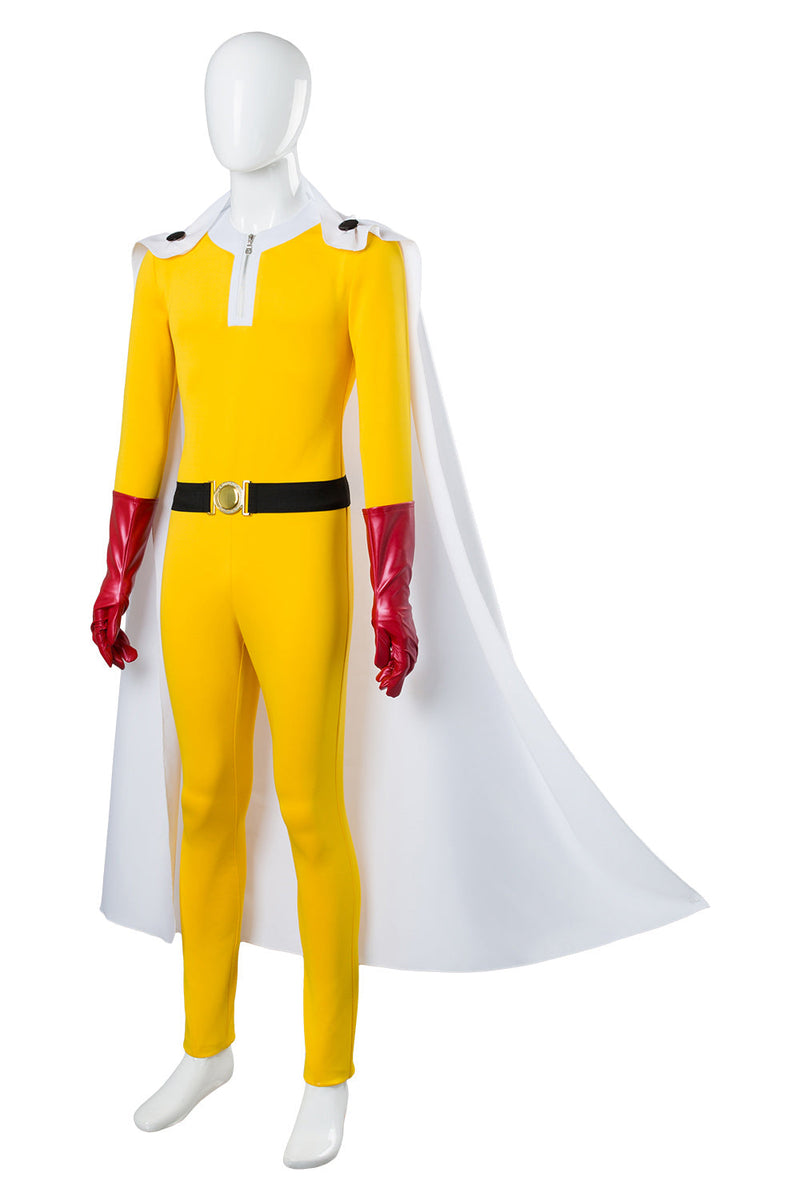 One-Punch Man Saitama Jumpsuit Outfit Halloween Carnival Suit Cosplay Costume