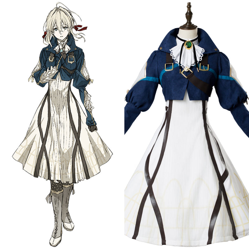 Vaioretto Evagaden Violet Evergarden Dress Cosplay Costume