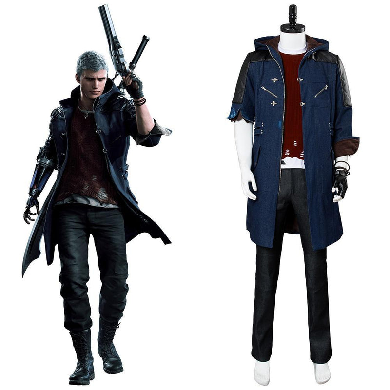 Video Game Devil May Cry 5 Nero Outfit Cosplay Costume New