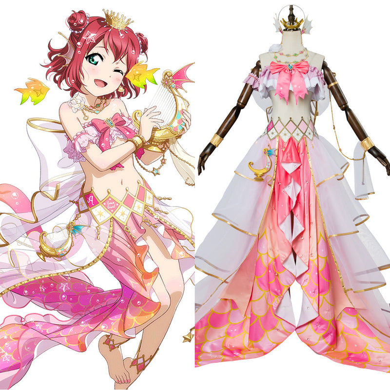 LoveLive Mermaid Festa Kurosawa Ruby Cosplay Costume Awakening Dress