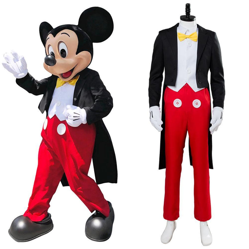 Disney Mickey Mouse Adult Dinner Tuxedo Suit Halloween Cosplay Costume