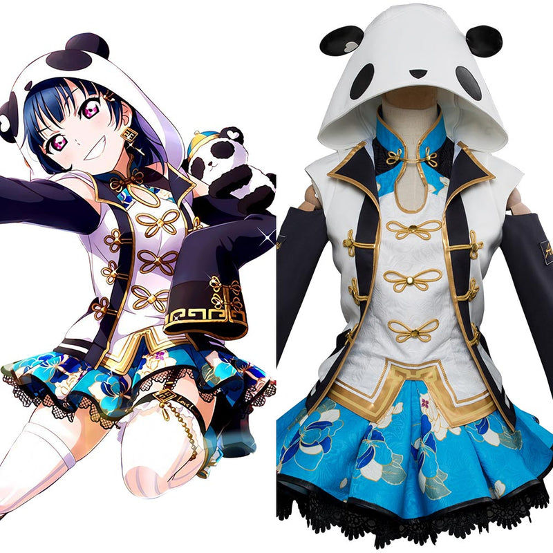 LoveLive Aqours China Dress Ver Tsushima Yoshiko UR Cosplay Costume