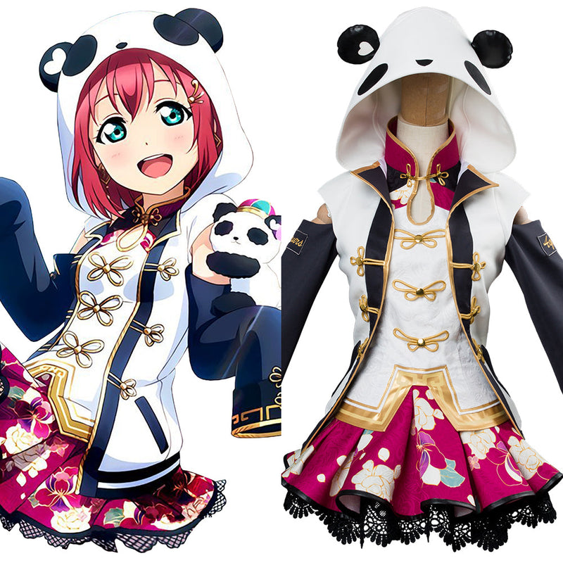 LoveLive Aqours China Dress Ver Ruby Kurosawa SSR Cosplay Costume