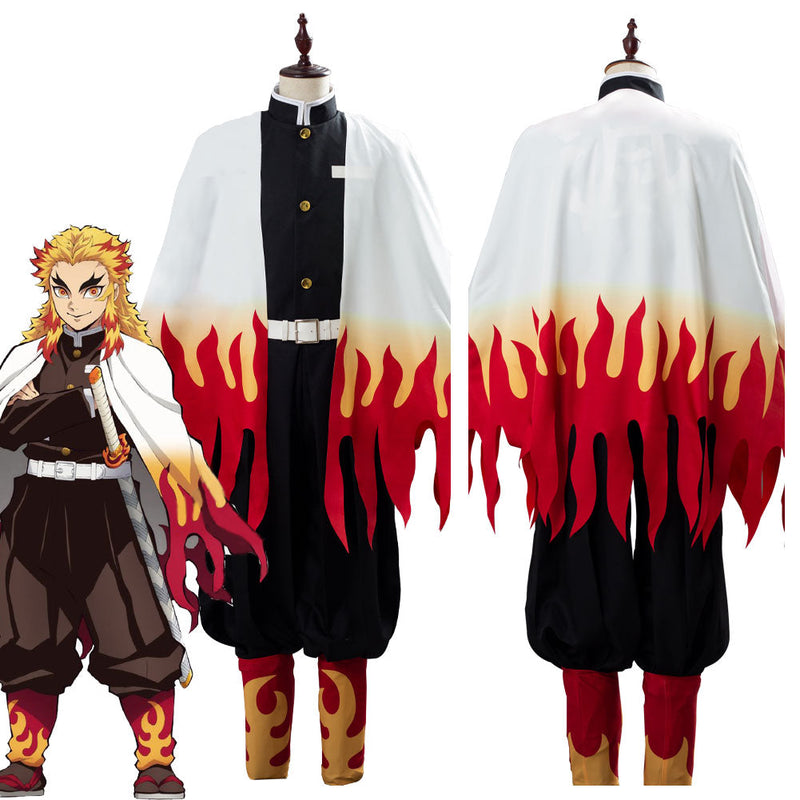 Demon Slayer: Kimetsu no Yaiba Rengoku Kyoujuro/Kyoujurou Outfit Cosplay Costume