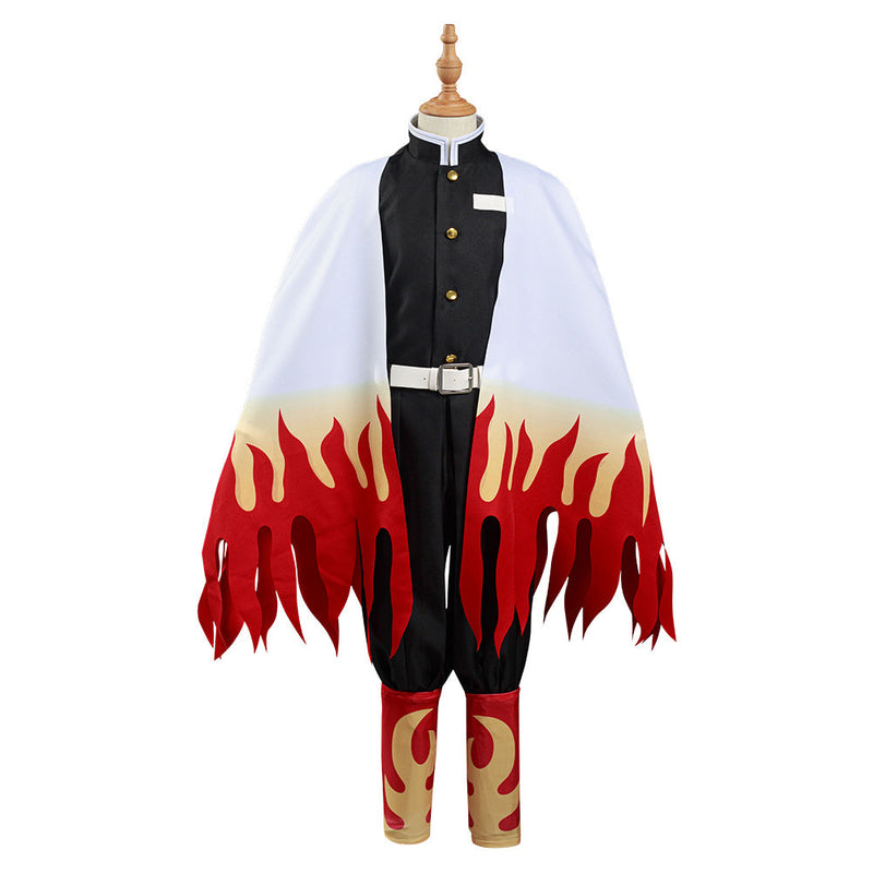 Demon Slayer: Kimetsu no Yaiba Rengoku Kyoujurou Cosplay Costume for Kids Children