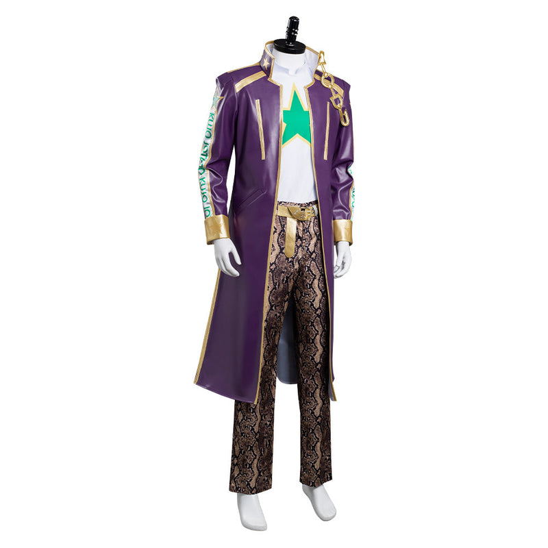 JoJo's Bizarre Adventure: Stone Ocean Kujo Jotaro Pants Coat Outfits Halloween Carnival Suit Cosplay Costume