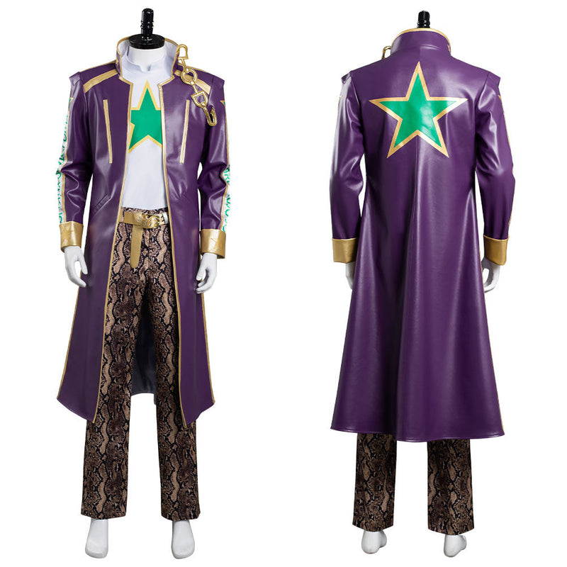 JoJo's Bizarre Adventure: Stone Ocean Kujo Jotaro Pants Coat Outfits Halloween Carnival Suit Cosplay Costume