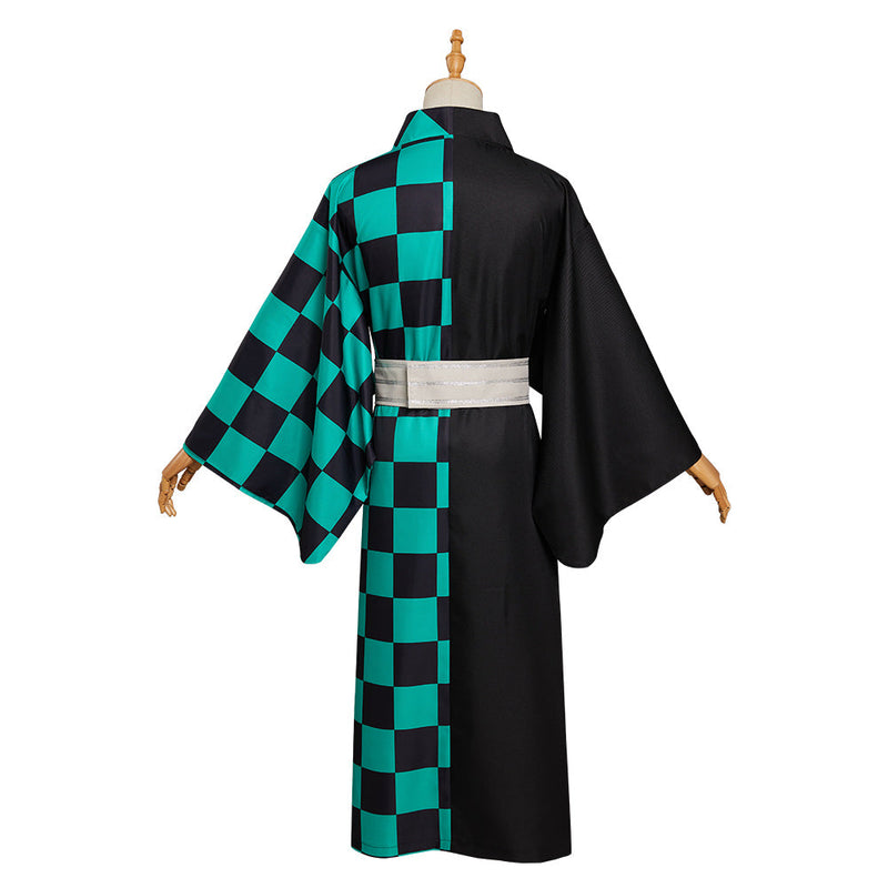 Demon Slayer Kamado Tanjirou Summer Kimono Outfits Halloween Carnival Suit