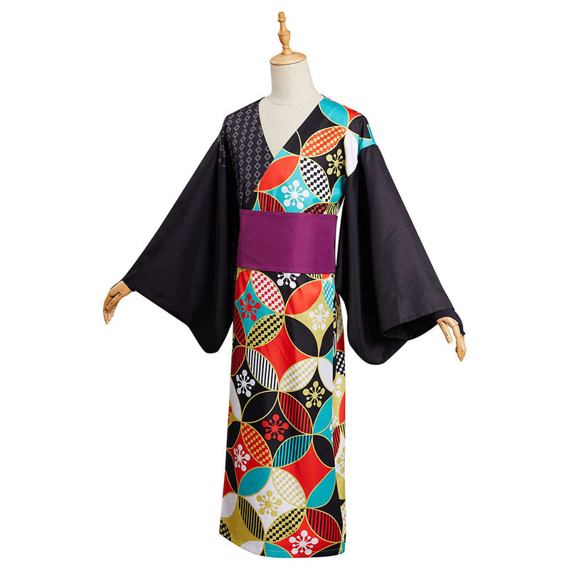 Demon Slayer Uzui Tengen Summer Kimono Outfits Halloween Carnival Suit