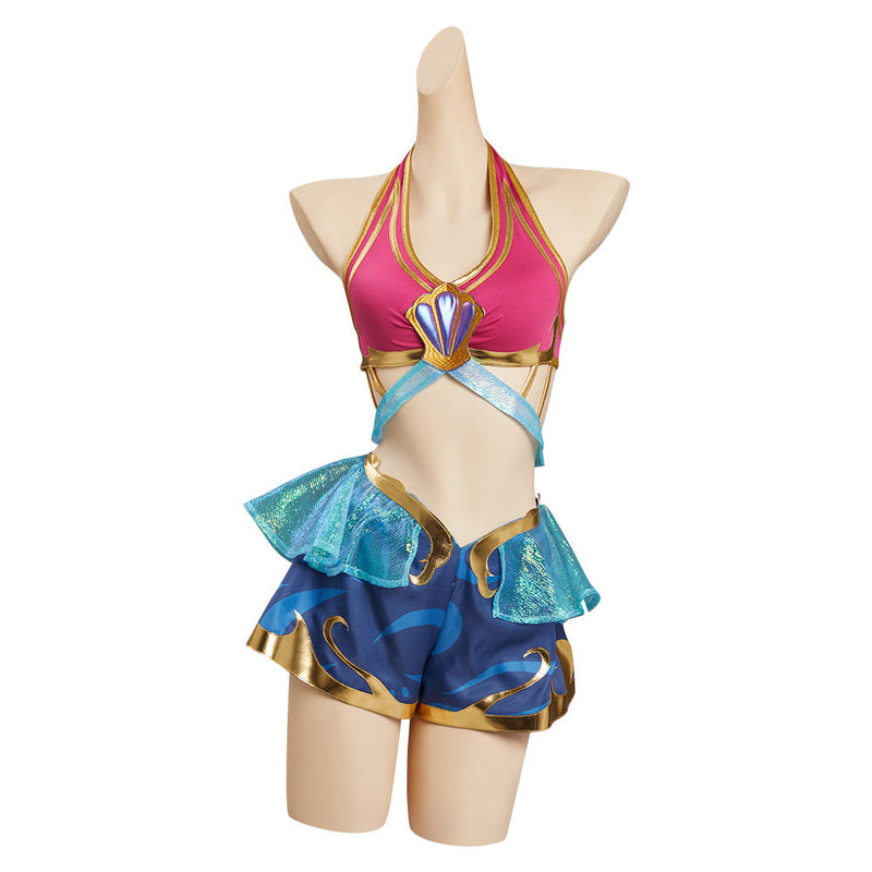 League of Legends LoL Seraphine Song of Ocean Skin Cosplay Costume