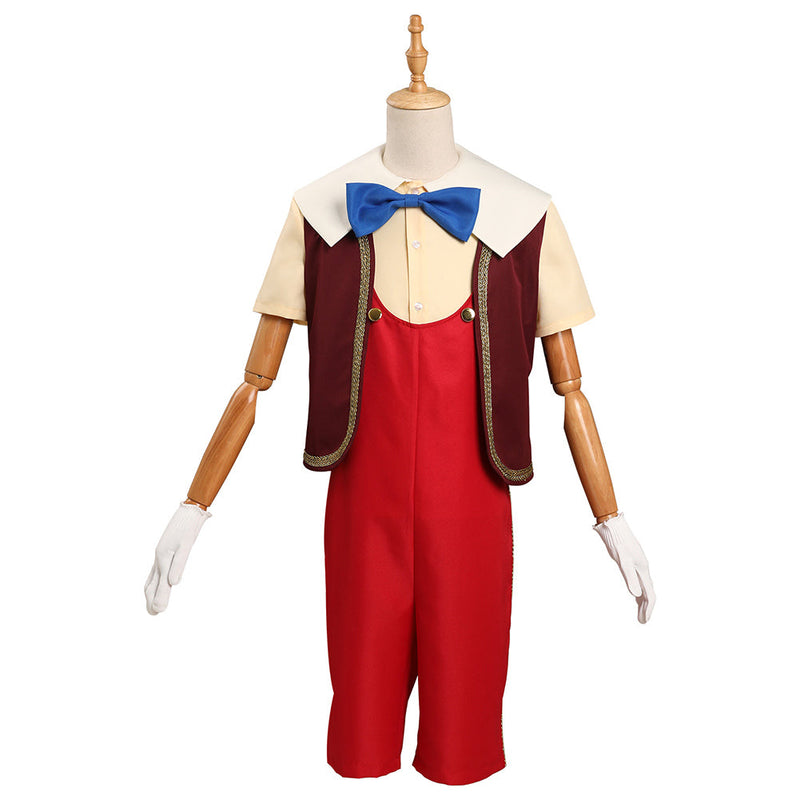 Adult Kids Pinocchio 2022 Pinocchio Cosplay Costume Outfits Halloween Carnival Suit