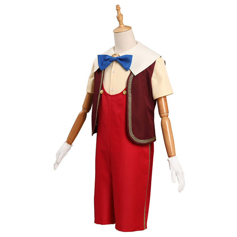 Adult Kids Pinocchio 2022 Pinocchio Cosplay Costume Outfits Halloween Carnival Suit