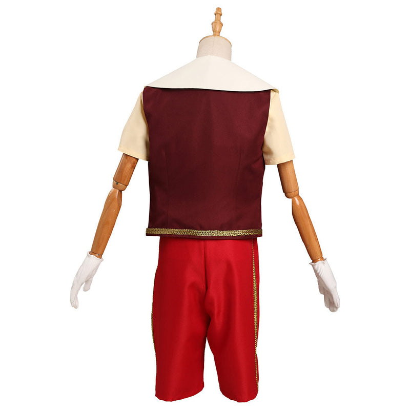 Adult Kids Pinocchio 2022 Pinocchio Cosplay Costume Outfits Halloween Carnival Suit