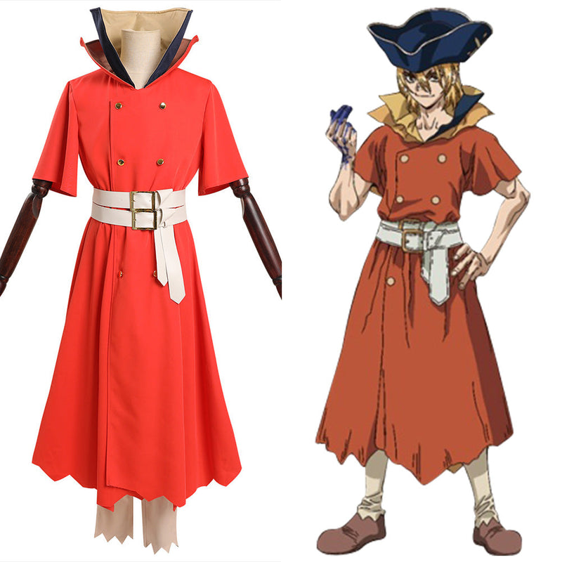 Dr. Stone Ryuusui Nanami Cosplay Costume Hat Outfits Halloween Carnival Suit