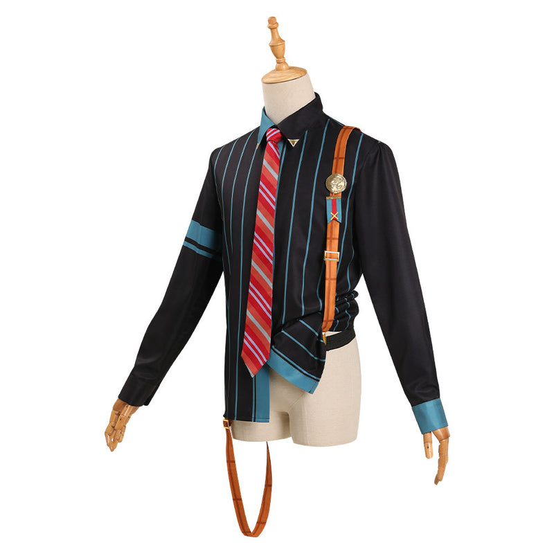 Ensemble Stars - Amagi Hiiro  Cosplay Costume Shirt Necktie Belt Outfits  Halloween Carnival Suit