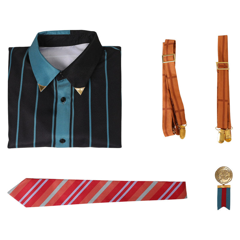 Ensemble Stars - Amagi Hiiro  Cosplay Costume Shirt Necktie Belt Outfits  Halloween Carnival Suit