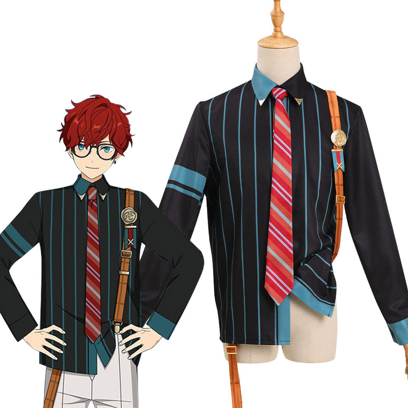 Ensemble Stars - Amagi Hiiro  Cosplay Costume Shirt Necktie Belt Outfits  Halloween Carnival Suit