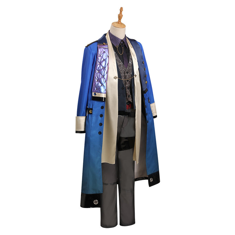 Vtuber  Akira Shikinagi Cosplay Costume Coat Outfits Halloween Carnival Suit