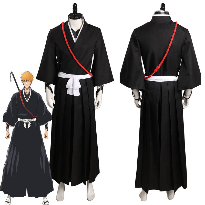 BLEACH - Kurosaki Ichigo Cosplay Costume Outfits Halloween Carnival Suit