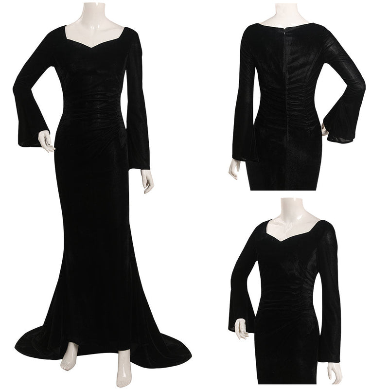 Wednesday - Morticia Addams Cosplay Costume Dress Outfits Halloween Carnival Suit