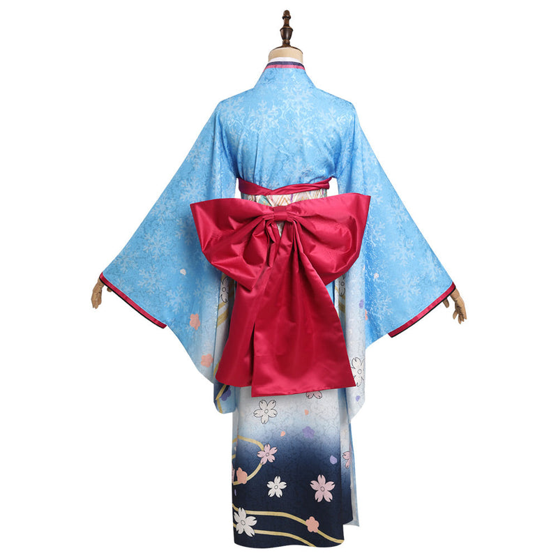 Genshin Impact x Sweets Paradise - Kamisato Ayaka Cosplay Costume Kimono Outfits Halloween Carnival Suit