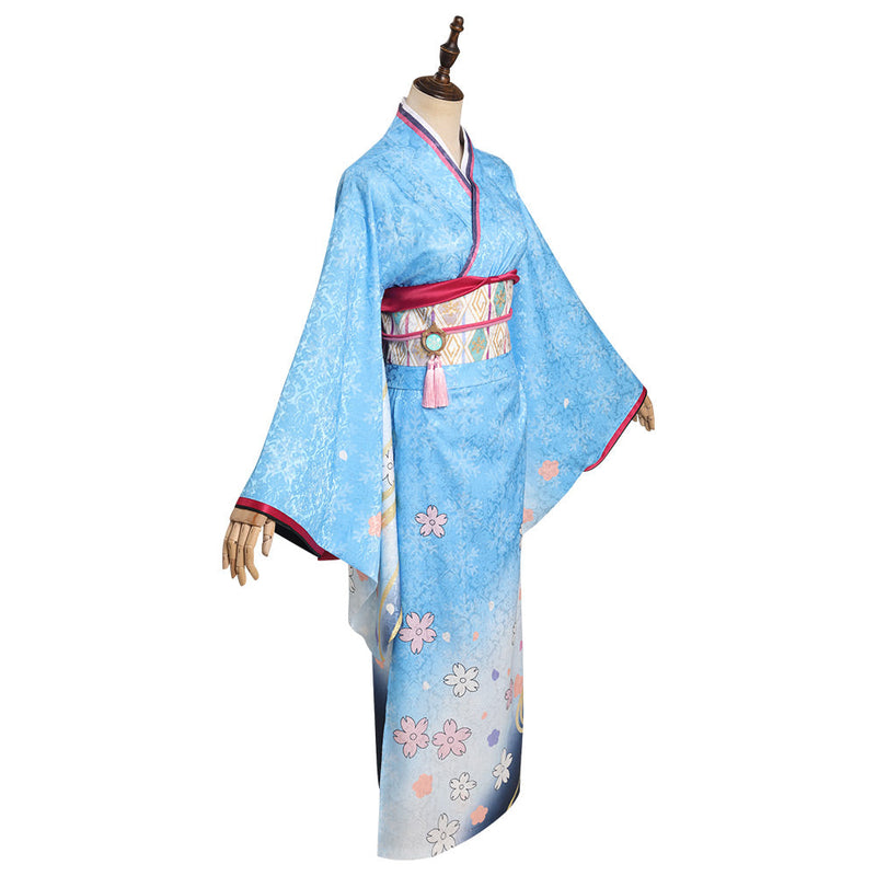 Genshin Impact x Sweets Paradise - Kamisato Ayaka Cosplay Costume Kimono Outfits Halloween Carnival Suit